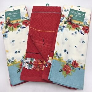 3 Set 2pc The Pioneer Woman Floral Kitchen Towels - Spring Bouquet